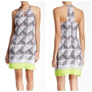 Laundry by Shelli Segal Lime Punch T Back Shift Dress  Size 4